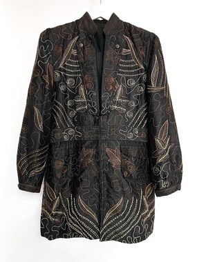 ARTISAN🪡SILK✨ Embroidered Jacket -  Made in Nepal